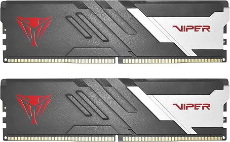 Patriot Viper Venom DDR5 RAM 16GB (2X8GB) 6000MT/s CL36 Desktop Memory | Voltage: 1.35v; Supports Intel XMP and AMD EXPO; Module type: UDIMM.