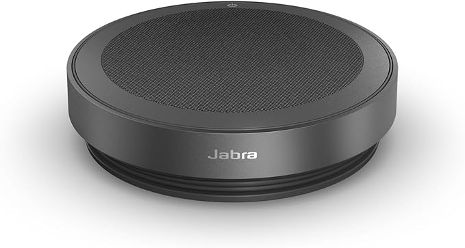 Jabra Speak2 75 SE (Second Edition) Wireless Bluetooth Speakerphone, Grey | 4 Noise-Cancelling Microphones, 65mm Full-Range Speaker, Linking Feature, USB-A and USB-C, Works with Zoom and Google Meet
