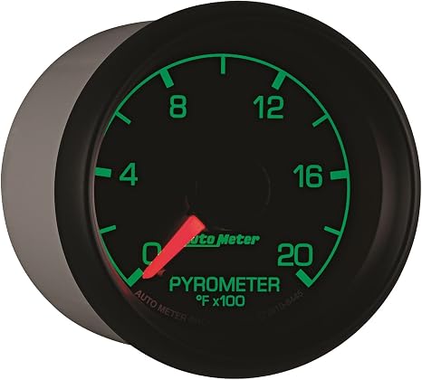 Auto Meter 8445 Factory Match 2-1/16" 0-2000 Degree Fahrenheit Pyrometer Kit Gauge for Ford Racing