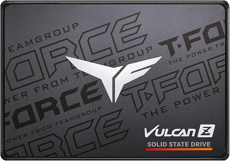 TEAMGROUP T-Force Vulcan Z 1TB SLC Cache 3D NAND TLC 2.5 Inch SATA III Internal Solid State Drive SSD, PC Upgrade (Read/Write Speed up to 550/500 MB/s) T253TZ001T0C101