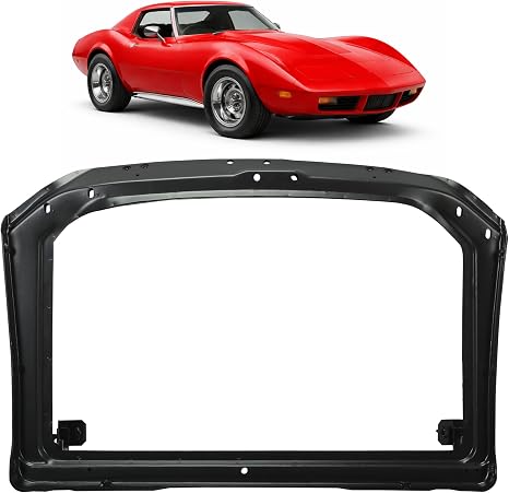 HECASA Radiator Core Mount Support Cooling Assembly Compatible with 1973-Early 1976 Chevrolet Corvette C3 bracket