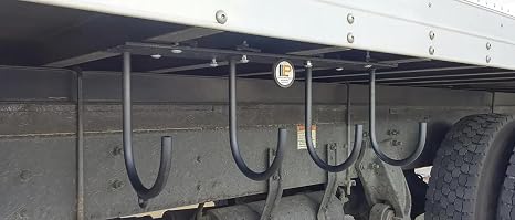 Set of 4 Semi Truck Heavy Duty Black Locking Snow Chain Holder Hangers