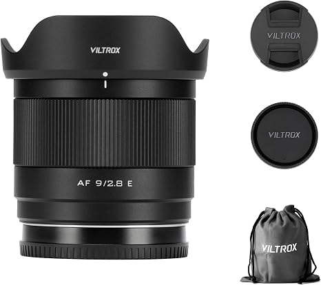 VILTROX AF 9mm F2.8 APS-C Lens for Sony E-Mount, Ultra Wide Angle Auto-Focus Prime Lens Compatible with Sony Cameras ZV-E10 ZV-E10II a6000 a6100 a6300 a6400 a6500 a6600 a6700 a7C a7RIV a7IV a7III