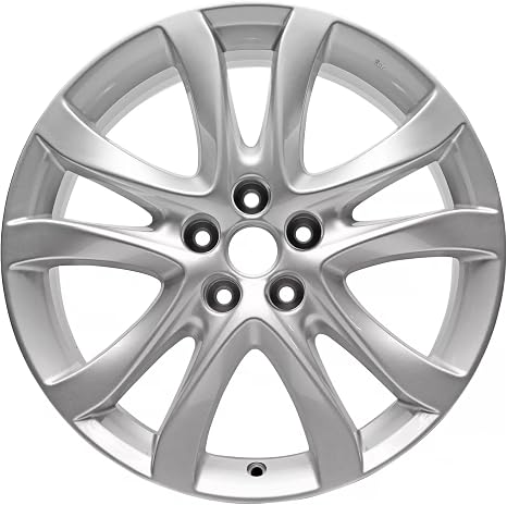 New Single 19x7.5 Inch 19 Inch 19" Aluminum Alloy Wheel Rim Fits for 2014 2015 2016 2017 Mazda 6, OEM Design Direct Fit Replacement Rim, Silver, ALY64958U20N