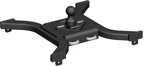 CURT 16085 Spyder 5th Wheel to Gooseneck Adapter Hitch, Fits Industry-Standard Rails, 25,000 lbs, 2-5/16-Inch Ball