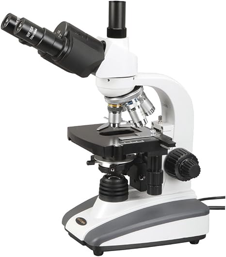 AmScope T360C LED Trinocular Biological Compound Microscope 2500X | 40X-2500X Magnification Range Built-In LED Illumination