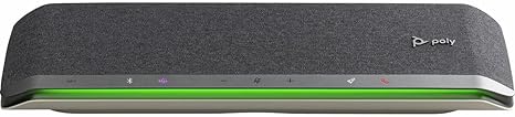 Poly - Sync 60 Smart Speakerphone for Conference Rooms (Plantronics) - Connect to PC/Mac via Combined USB-A/USB-C Cable, Smartphones via Bluetooth - Works with Teams (Certified), Zoom & More