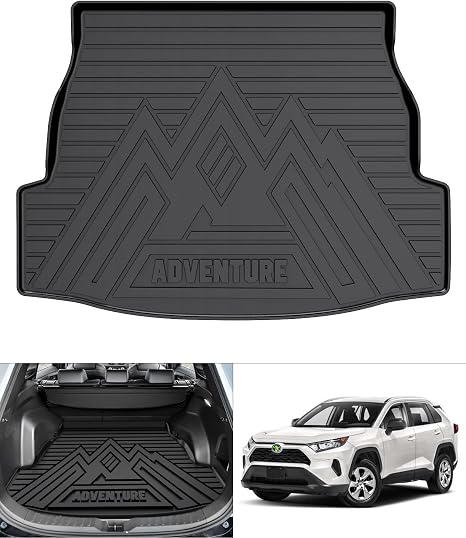 Rav4 Cargo Liner - Trunk Mat for Toyota RAV4 2019-2024 2025, All Weather Cargo Mat for rav4 Accessories, Heavy Duty (Fit for All Models)