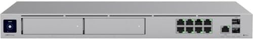 Ubiquiti UDM-Pro-Max 10G Cloud Gateway supporting 200+ UniFi devices/2,000+ clients, 5 Gbps IPS routing with redundant NVR storage