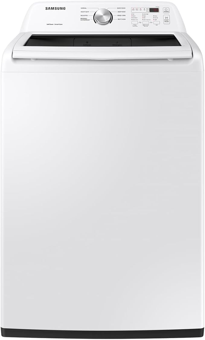 Samsung 4.5 cu. ft. Capacity Top Load Washer with Vibration Reduction Technology+, White WA45T3200AW/A4