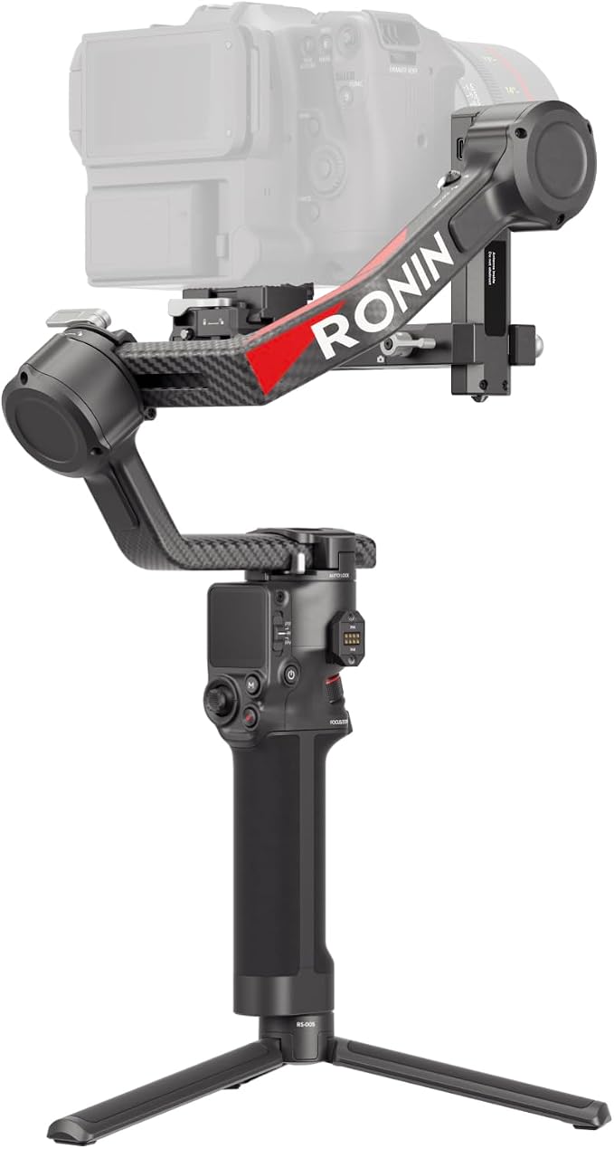 DJI RS 4 Pro, Gimbal Stabilizer for DSLR & Cinema Cameras | 4.5kg Payload, 2nd-Gen Native Vertical Shooting, Dual Focus & Zoom Motors