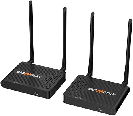BZBGEAR 4K 60Hz UHD HDMI 2.0 Wireless Receiver/Trasmitter Extender Kit up to 164ft BG-AIR4KAST