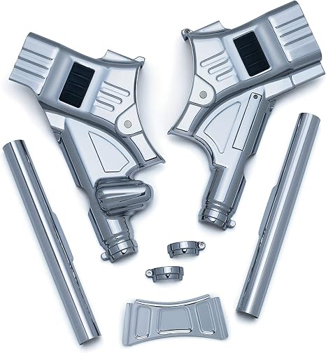 Kuryakyn 6955 Motorcycle Accent Accessory: Deluxe Neck Cover for 2014-19 Harley-Davidson Touring Motorcycles, Chrome