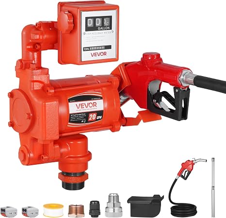 VEVOR Fuel Transfer Pump 110V 20 GPM 76 L/min AC Electric Oil Transfer Pump