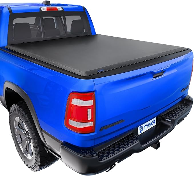 Tyger Auto T1 Soft Roll-up Truck Bed Tonneau Cover Compatible with 2019-2026 Ram 1500 (Not Fit 19-24 Classic) | 5'7" (67") Bed | TG-BC1D9046