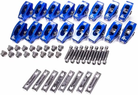1021 1.6 Ratio Pedestal Mount Roller Rocker Arm for Small Block Ford - Pack of 16