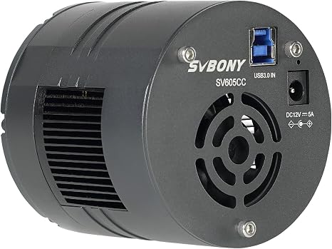 SVBONY SV605CC Cooled Color Astrophotography Camera, 9MP IMX533 Eyepiece | Double Layer Semiconductor Refrigeration, USB3.0, 30 ℃ Lower for Deep Sky Astrophotography Panoramic Astronomy &Lucky Imaging