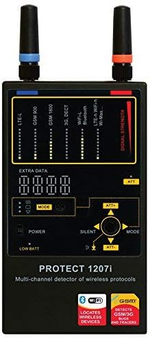 SpyTec Anti Spy RF Signal Bug Detector for Wireless Hidden Camera, GPS Tracker Scanner, Radio Frequency Detector