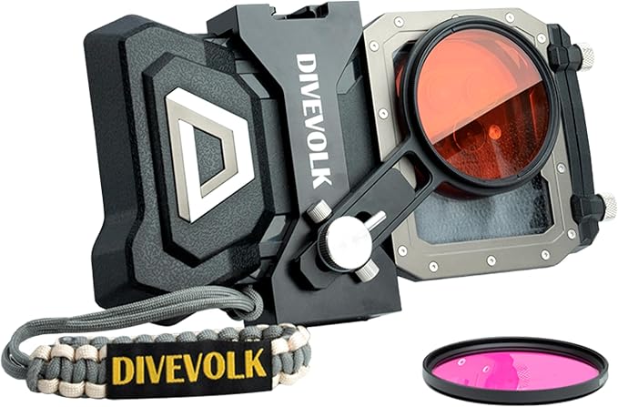 DIVEVOLK SeaTouch 4 MAX Plus Filter Kit for iPhone 12/12 Pro/12 Pro Max/13/13 Pro/13 Pro Max/14/14 Pro/14 Pro Max/15/15 Pro/16Pro/16Pro Max