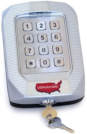 US Automatic 050551 Premium Wireless Keypad Rugged Die-Cast Locking Aluminum