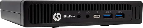 HP EliteDesk 800 G2 Desktop Mini Business PC, Intel Quad-Core i5-6500T up to 3.1G, 16GB DDR4, 240GB SSD, VGA, DP, Win 11 Pro 64 bit (Renewed)
