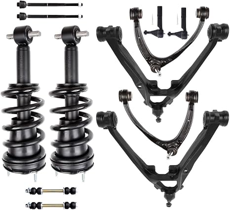 12pcs Front Struts and Shocks Complete Assembly Suspension Kit for 2007-2013 for Chevrolet Silverado 1500,2007-2013 for GMC Sierra 1500