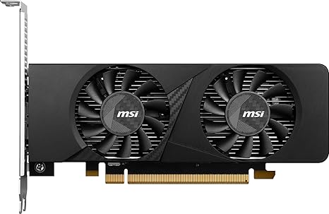 msi Gaming RTX 3050 LP 6G OC Graphics Card (NVIDIA RTX 3050, 96-Bit, Boost Clock: 1492 MHz, 6GB GDDR6 14 Gbps, HDMI/DP, Ampere Architecture)