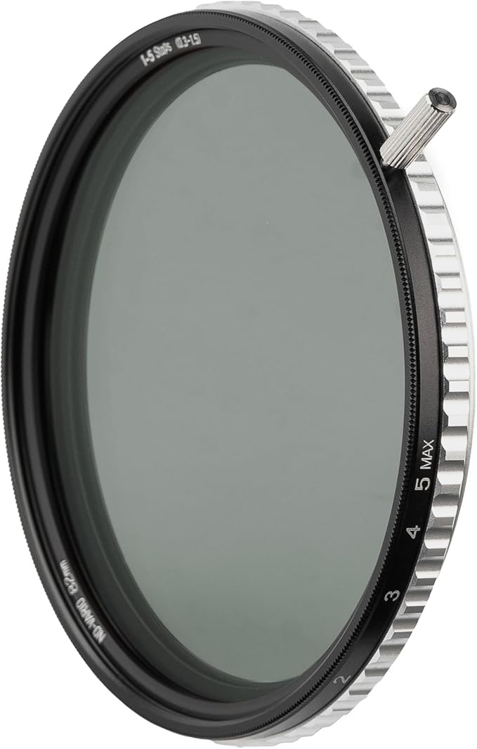 NiSi Swift True Color ND-Vario Variable ND Filter, 1-5 Stops ND2-ND32, 82mm | Waterproof and Nano Coating Optical Glass, Lens Filter Case, Lens Cap Included, Compatible with NiSi Swift System Filters