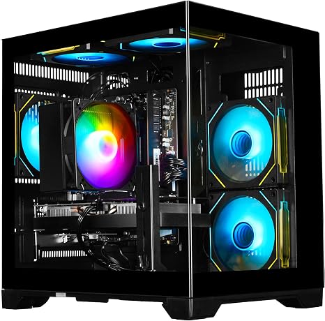 Prebuilt Gaming PC – Ryzen 5 4500, GeForce RTX 3050 Desktop | 16GB DDR4 RAM, 512GB NVMe SSD, WiFi 6 – Desktop for Gaming, Streaming, School, Home Office & Everyday Use