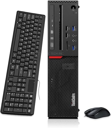 Lenovo ThinkCentre M700 SFF Desktop Computer, 6th Gen Dual Core i3-6100 3.7GHz, 8GB DDR4 RAM 256GB SSD, VGA, DisplayPort, Keyboard & Mouse, WiFi, BT, Windows 11 Pro (Renewed)