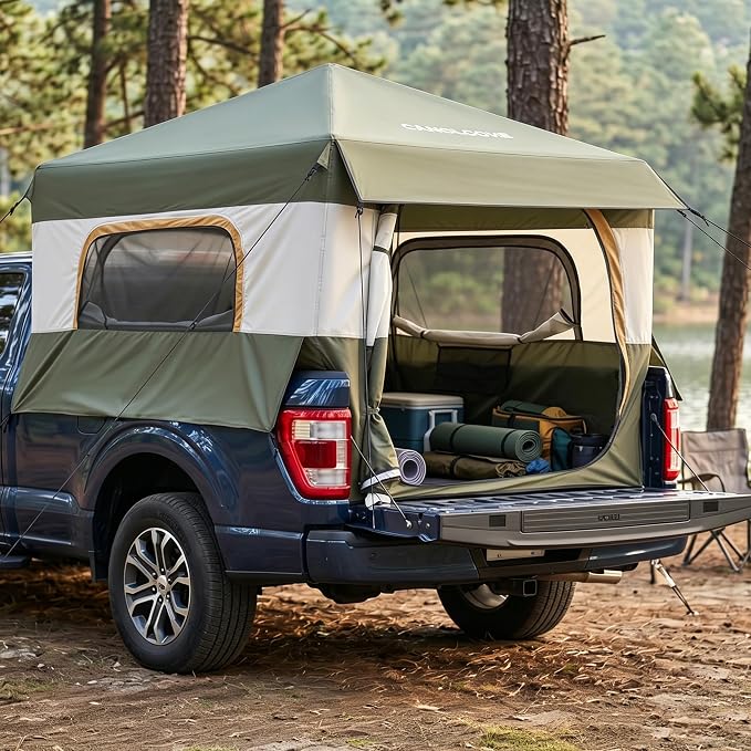 Inflatable Truck Bed Tent, Fast Setup Pickup Camping Tent