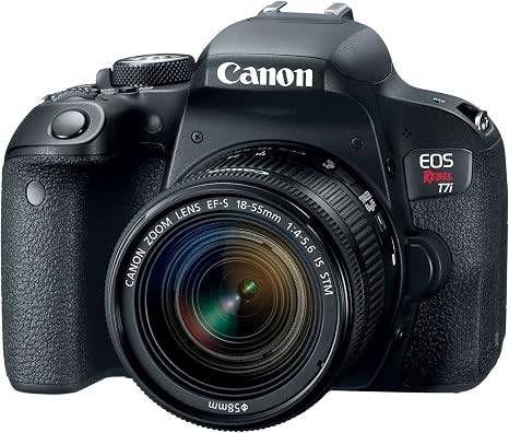 Canon EOS Rebel T7i EF-S 18-55 is STM Kit (Renewed) Black