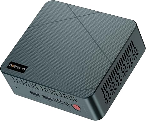 BOSGAME E2 Mini PC, AMD Ryzen 5 3500U, 16GB DDR4 RAM 512GB NVMe SSD | Desktop Computer 4K Triple Display via Dual HDMI & USB-C, WiFi 5, BT 5.0, Small Form Factor Business Office PC