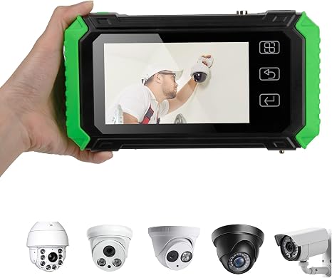 5.5-Inch CCTV Tester – Supports 6K IP Camera Testing – AHD, TVI, CVI & CVBS Analog Camera Testing – RJ45 Cable Pair Tester with PoE, IP Discovery, HDMI Input, Built-in WiFi, and PTZ Control