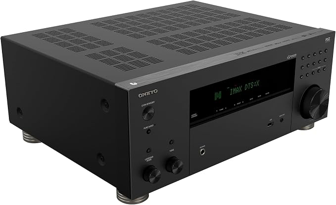 Onkyo TX-RZ30 9.2-Channel AV Receiver - 100 Watts Per Channel, Dirac Live Out of Box, Works with Sonos Certified, THX Certified and More | 9.2-channel 8K receiver with Dirac Live and Dolby Atmos for movies, gaming and streaming