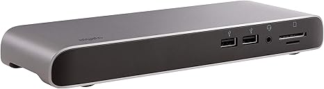 Elgato Thunderbolt 3 Pro Dock – With 50 Cm Thunderbolt Cable, 40Gb/S, Dual 4K Support, 2x Thunderbolt 3 (USB C), 4x USB 3.0, SD/Micro SD Card Reader, Audio I/O, Gigabit Ethernet, Aluminum Chassis.