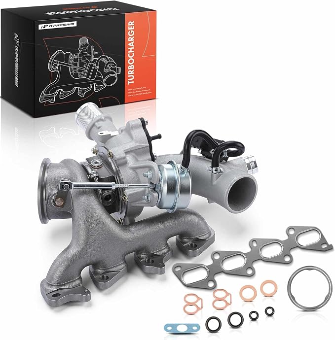 A-Premium Complete Turbo Turbocharger with Gasket Kit & Wastegate Actuator