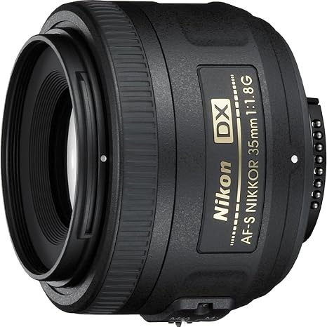 Nikon 35mm f/1.8G AF-S DX Lens for Nikon DSLR Cameras (Renewed)