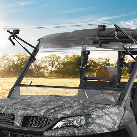 KEMIMOTO 3-IN-1 Flip Windshield Compatible with CFMOTO Uforce 1000/1000 XL