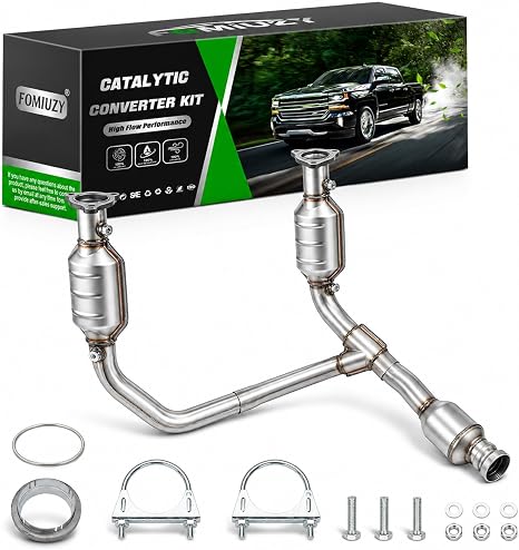 Catalytic Converter Kit Direct-Fit Chevy Silverado GMC Sierra 1500 2014 2015 2016 2017 2018 Suburban Tahoe Yukon XL 4.3L 5.3L 6.0L