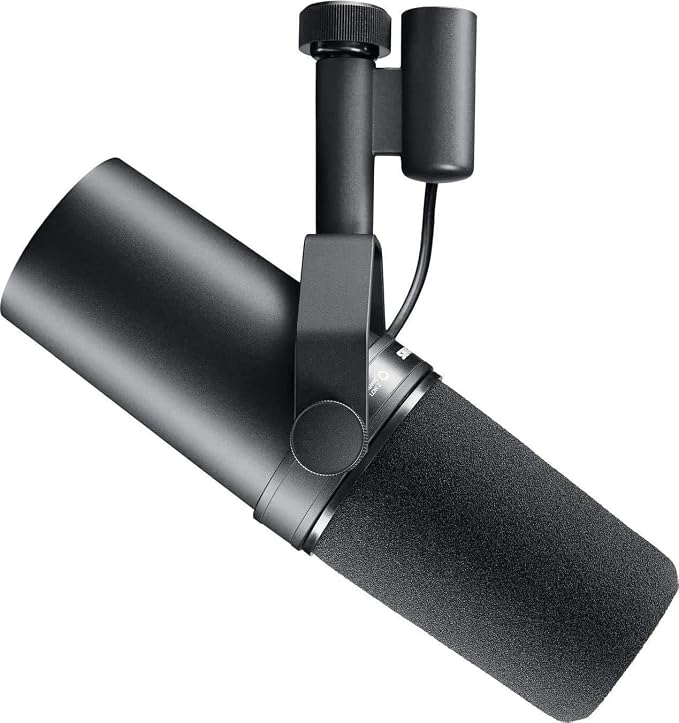 Shure SM7B Dynamic Vocal Microphone for Podcasting & Streaming | XLR studio dynamic mic for broadcast, podcast, recording, gaming and streaming; smooth warm vocals, rugged build