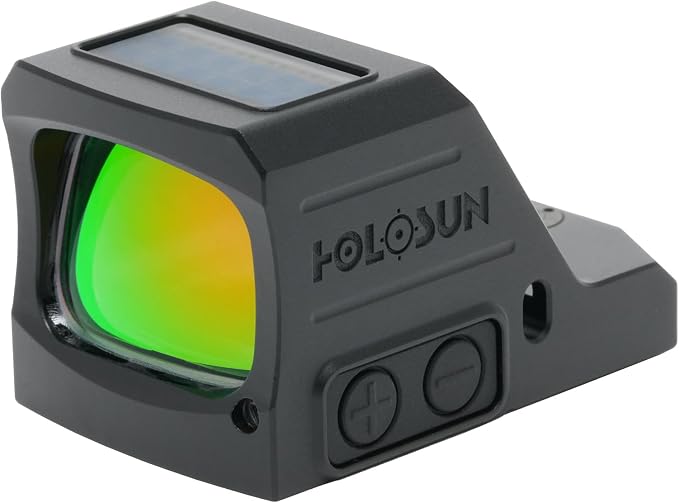HOLOSUN 407C/507C-X3 Series, 2 MOA Dot, 32 MOA Circle Dot Options, 7075 Aluminum, Open, Solar, Shake Awake, RMR Footprint