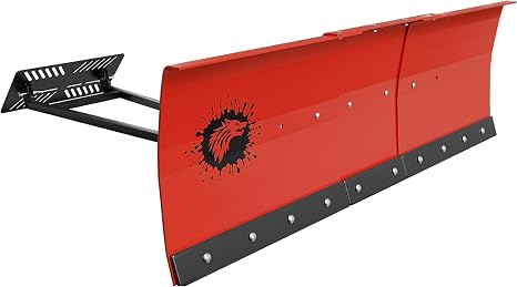 ATV/UTV Front Mount Land Leveler, 48"-60" Adjustable Steel Driveway Grader for Gravel&Dirt, Heavy Duty Yard Leveling Tool, Snow Plow Kit Compatible, 5-Position Angle, Winch Required (Sold Separately)