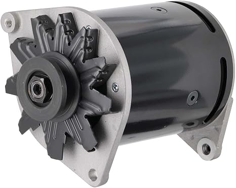 Powermaster - PowerGEN Ford Black Swing Mtg 90A 12V w/Step Pulley for 3/8" Belt