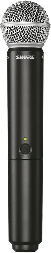 Shure BLX2/SM58 Handheld Wireless Transmitter H9 Band (512–542 MHz) – SM58 Cardioid Dynamic Capsule, Up to 14 Hr Battery, 300 ft Range, Compatible with BLX Receivers | SM58 Cardioid Dynamic Capsule, Up to 14 Hr Battery, 300 Feet Range, Compatible with BLX