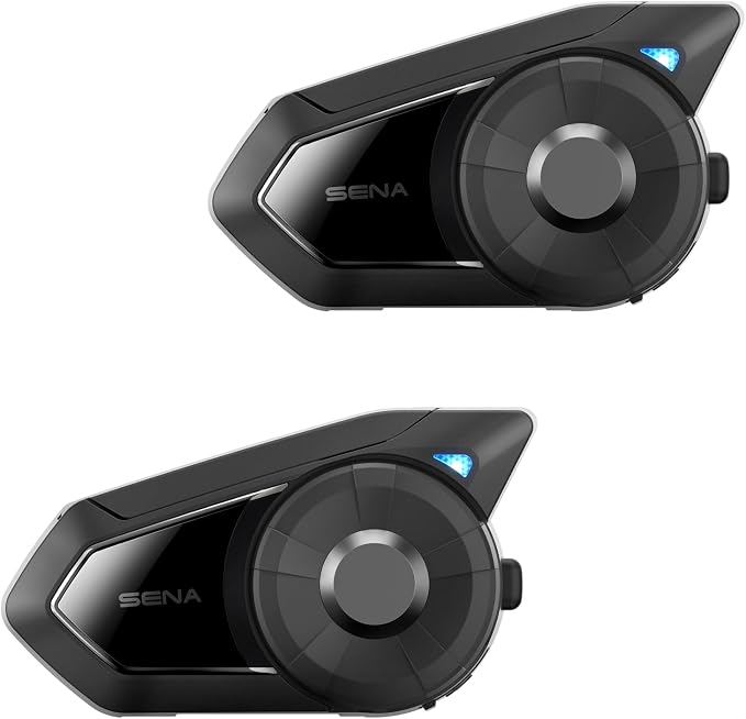 Sena 30K Motorcycle Bluetooth Headset Mesh Communication System with HD Speakers, Dual Pack