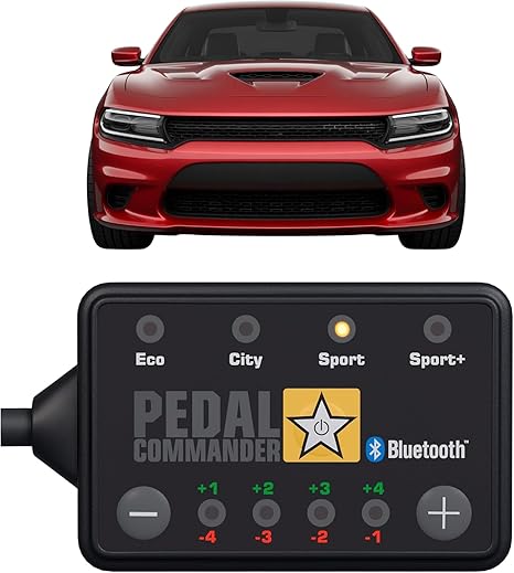 PEDAL COMMANDER for Dodge Charger 2007-2024 Throttle Response Controller - Anti-Theft, 4 Driving Modes & App Control - Charger Throttle Controller Accessories