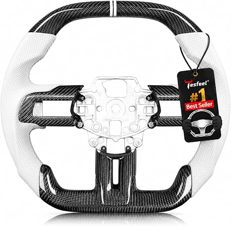 Real Carbon Fiber Steering Wheel for Ford Mustang 2015-2017
