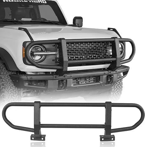 Hooke Road Front Brush Guard Push Bull Bar for 2021-2026 Ford Bronco