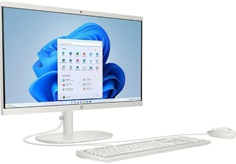 HP 22-DG00 21.45" FHD All-in-One Desktop, White (Renewed)